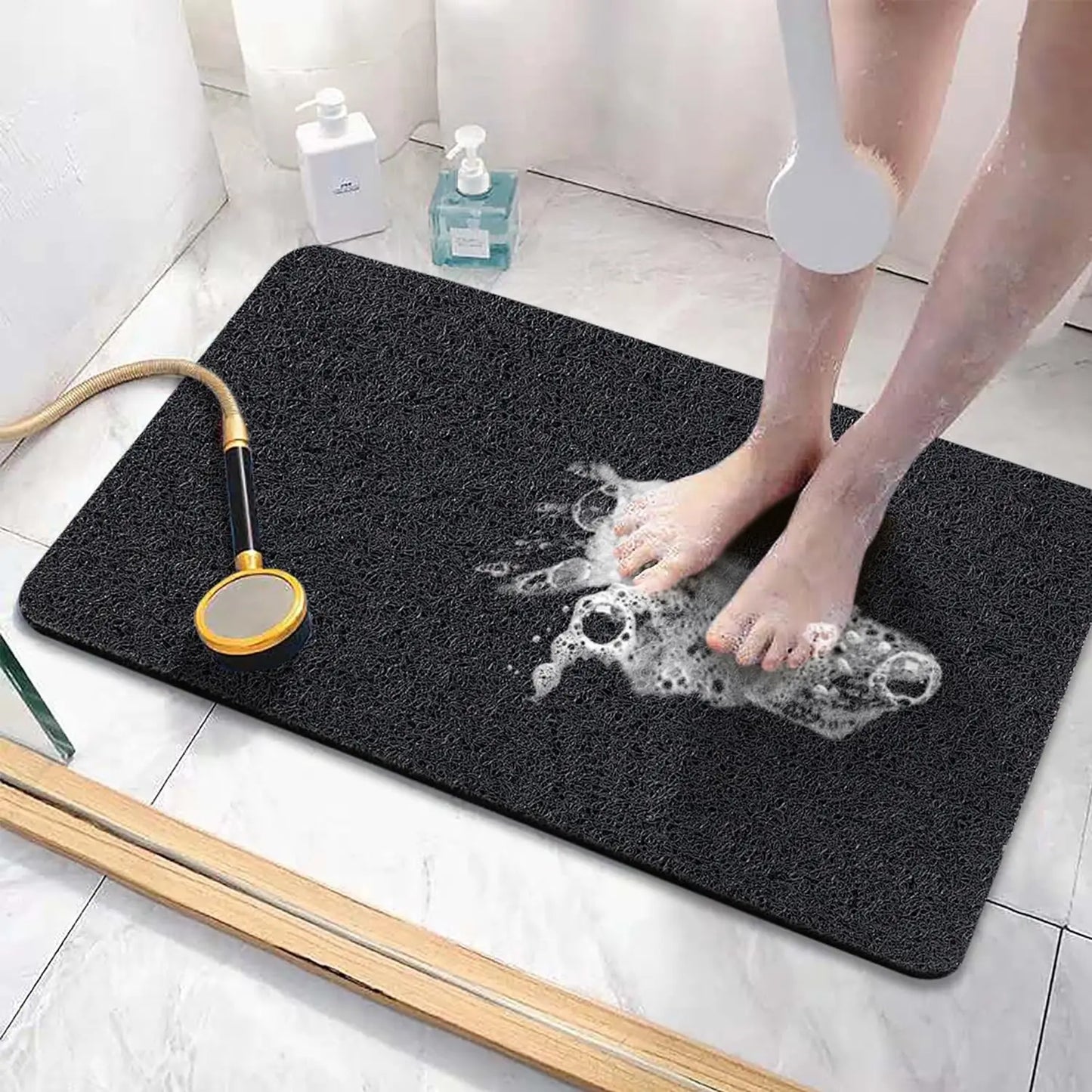 Non Slip Bath Mat with Suction Cups for Shower and Tub Safety