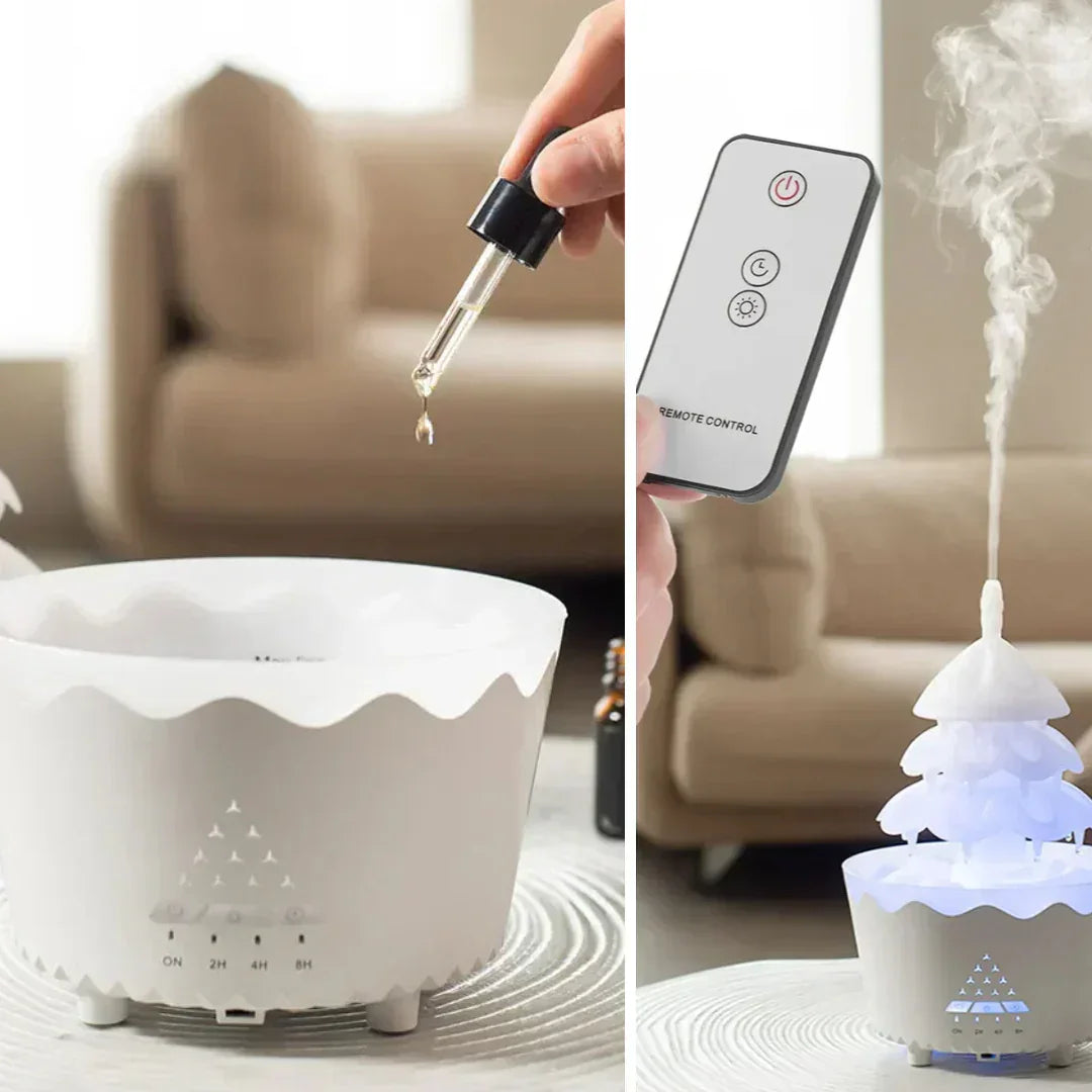 Christmas Tree Aromatherapy Diffuser USB Powered Ultrasonic LED Light