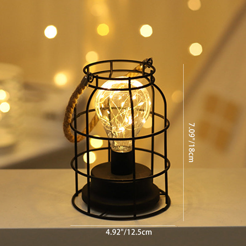 Minimalist Geometric Iron Table Lamp