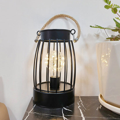 Minimalist Geometric Iron Table Lamp