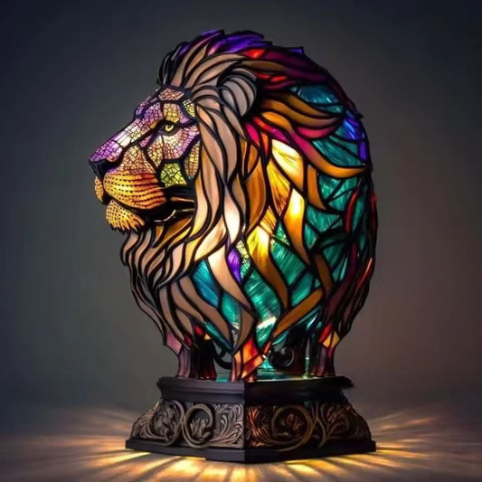 Handcrafted Lion Table Lamp With Warm Soft Light For Home Decor