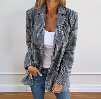 Élise™ | Blazer à carreaux