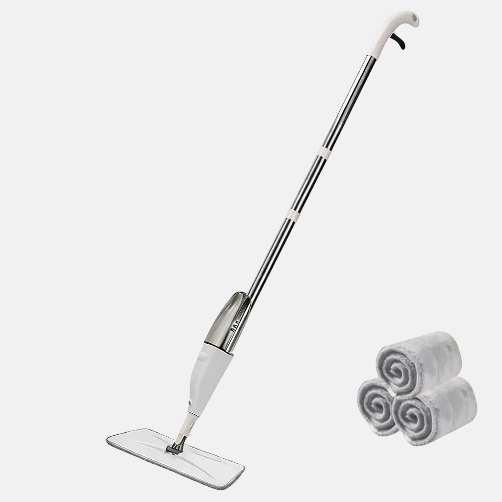 Aeris - Spray flat mop with microfiber pads for wet & dry cleaning