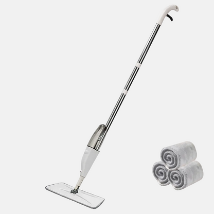 Aeris - Spray flat mop with microfiber pads for wet & dry cleaning