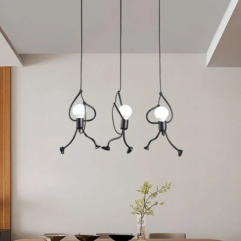 Unique LED Ceiling Light Fixture With Warm Glow And Playful Design