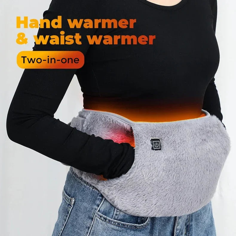 Adjustable Plush Heating Belt with USB Power