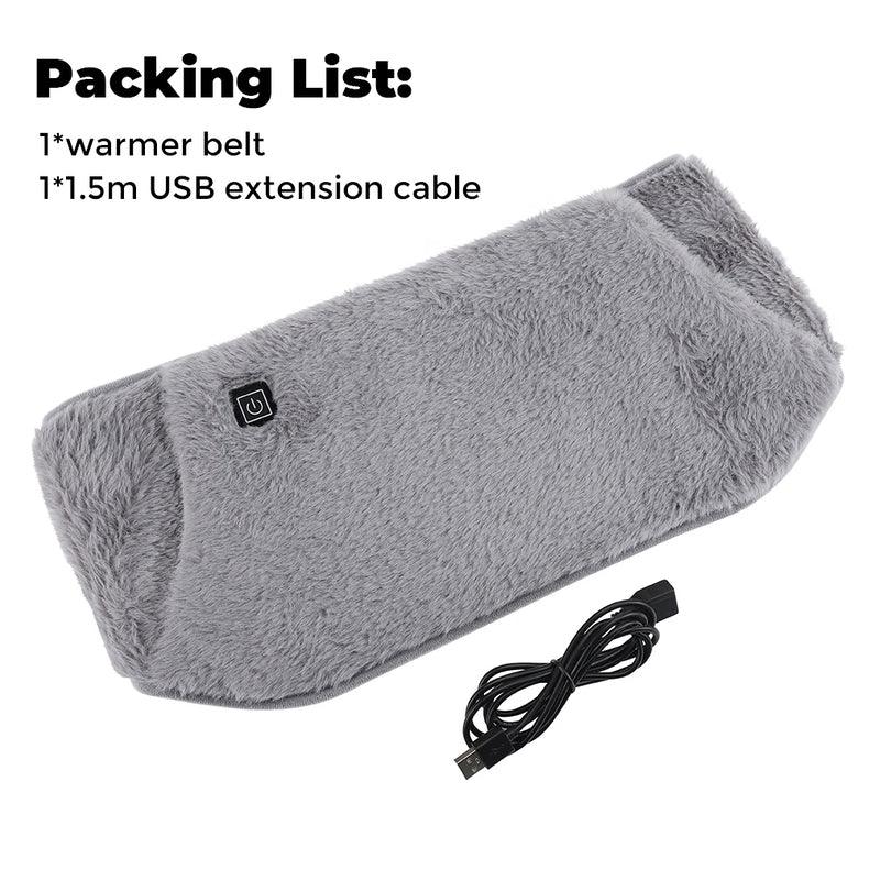 Adjustable Plush Heating Belt with USB Power