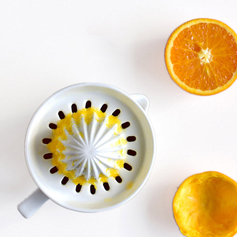 Minimalist Ceramic Ribbed Citrus Juicer