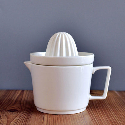 Minimalist Ceramic Ribbed Citrus Juicer
