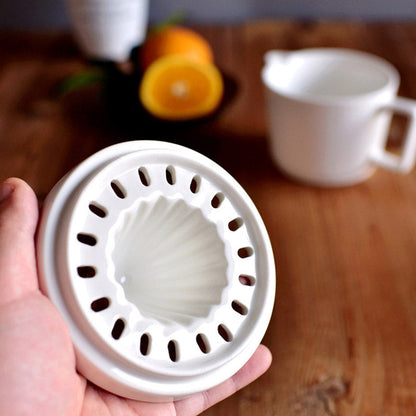 Minimalist Ceramic Ribbed Citrus Juicer