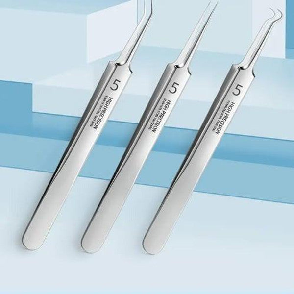 Stainless Steel Blackhead Remover with Precision Tips