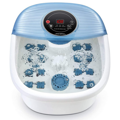 Temperature Control Foot Spa with Bubble and Vibration Massage