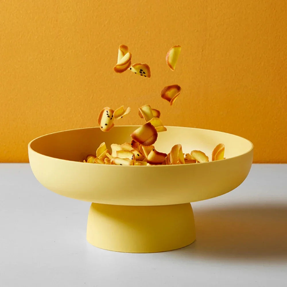 Minimalist Matte Plastic Draining Fruit Bowl