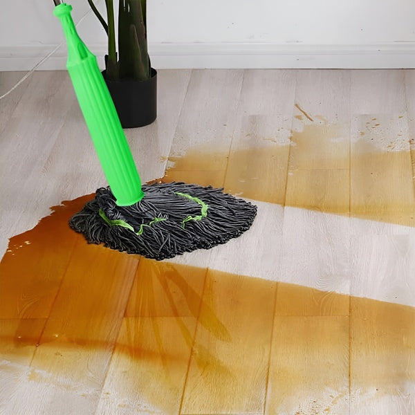 Self-Wringing Rotating Microfiber Mop with 360° Flexible Head