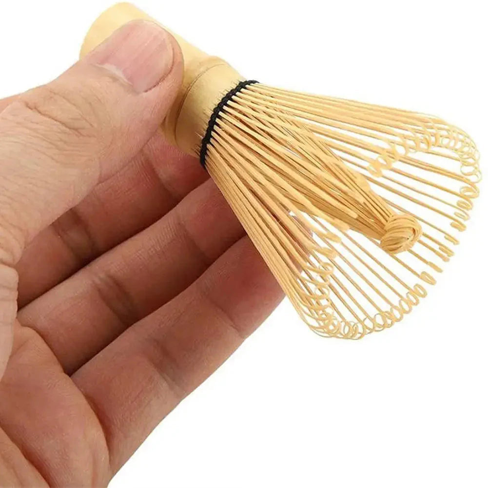 Matcha Tea Set with Bamboo Whisk Spoon and Ceramic Bowl