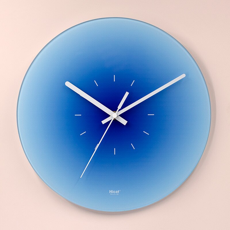 Gradient Glass Minimalist Wall Clock