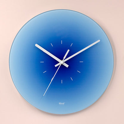 Gradient Glass Minimalist Wall Clock