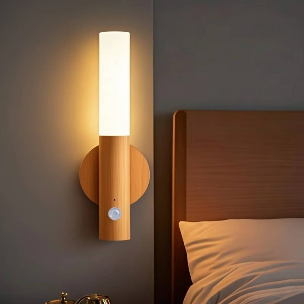 Motion Sensor Night Light Plug-In With USB C Rechargeable Battery