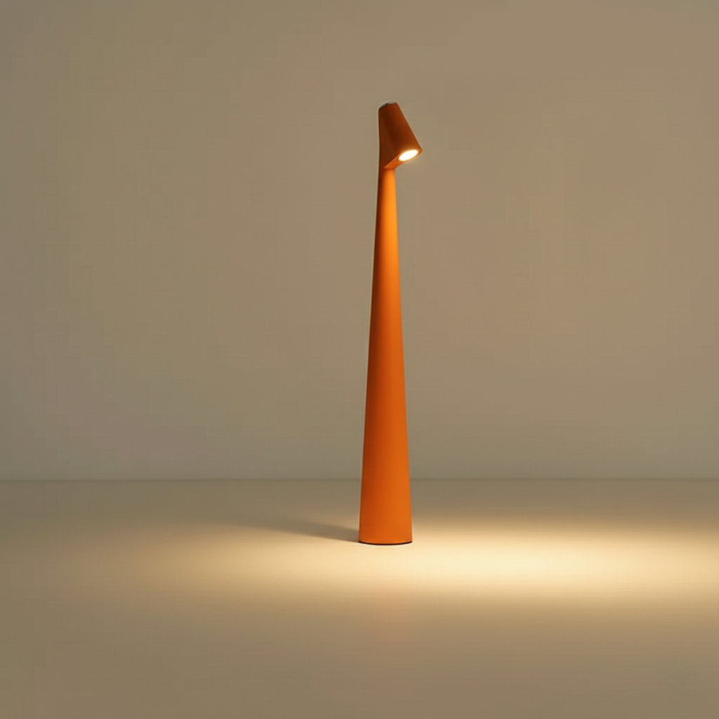 Minimalist Cone-Shaped Metal Table Lamp