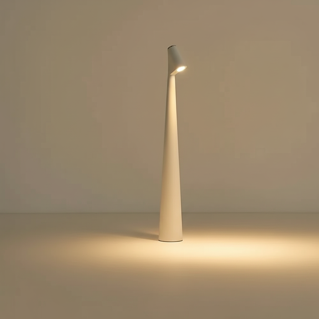 Minimalist Cone-Shaped Metal Table Lamp