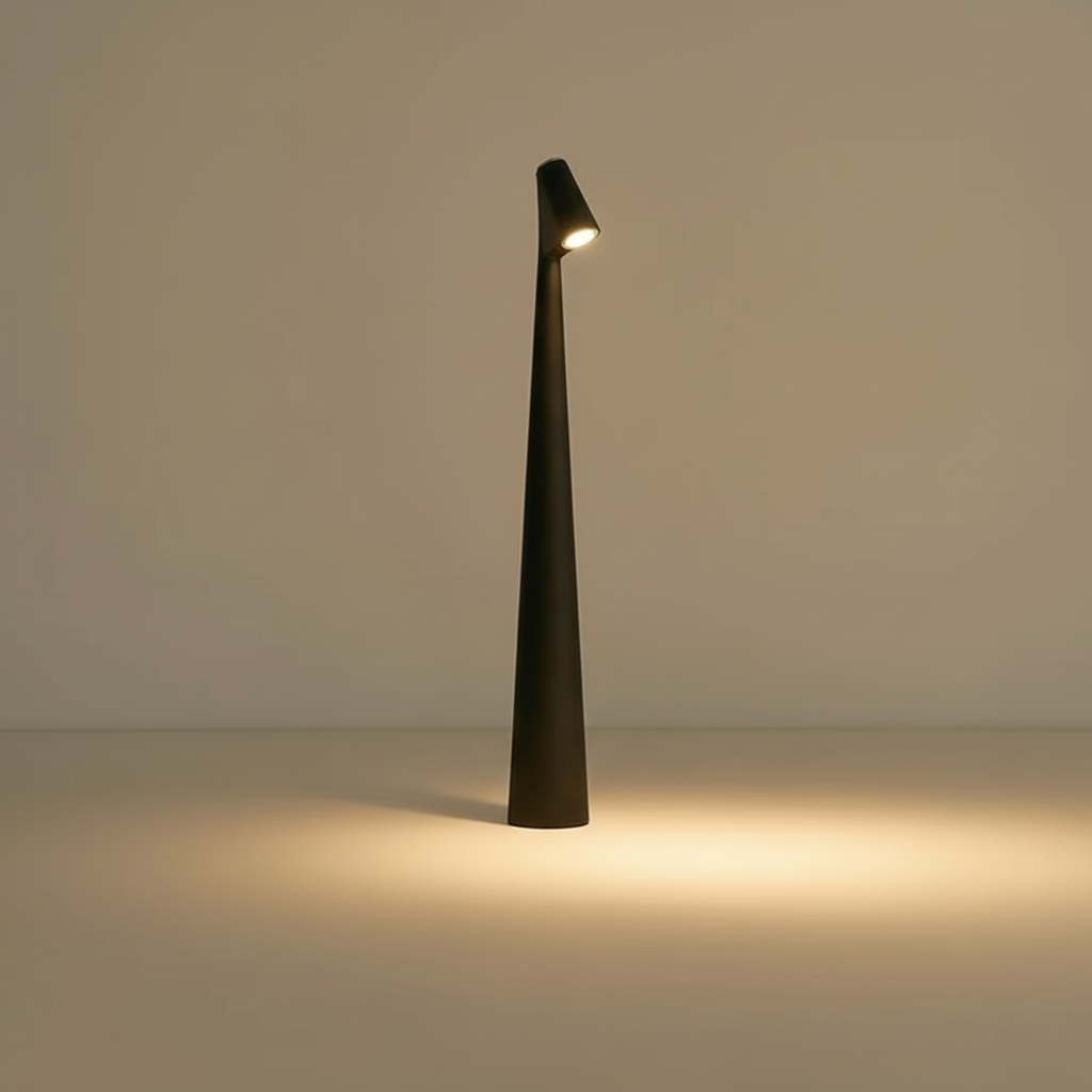 Minimalist Cone-Shaped Metal Table Lamp