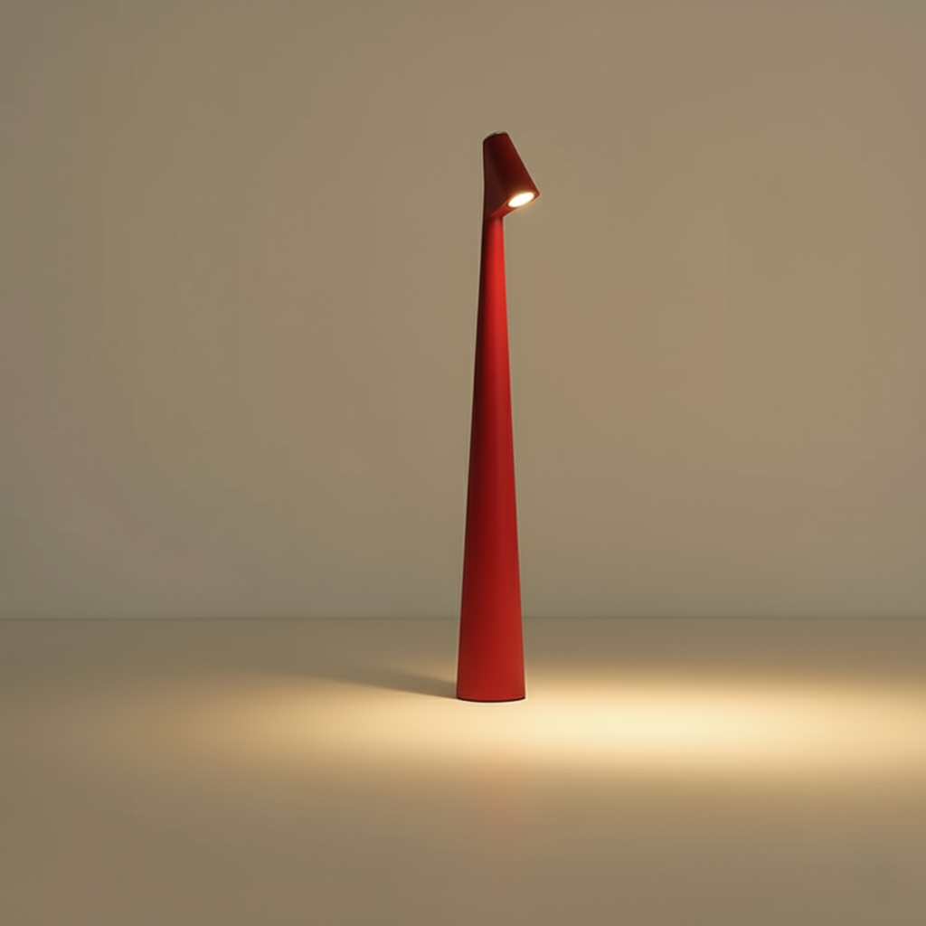 Minimalist Cone-Shaped Metal Table Lamp