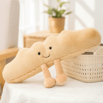 Plush Toy Smiling Pretzel and Toast Duo