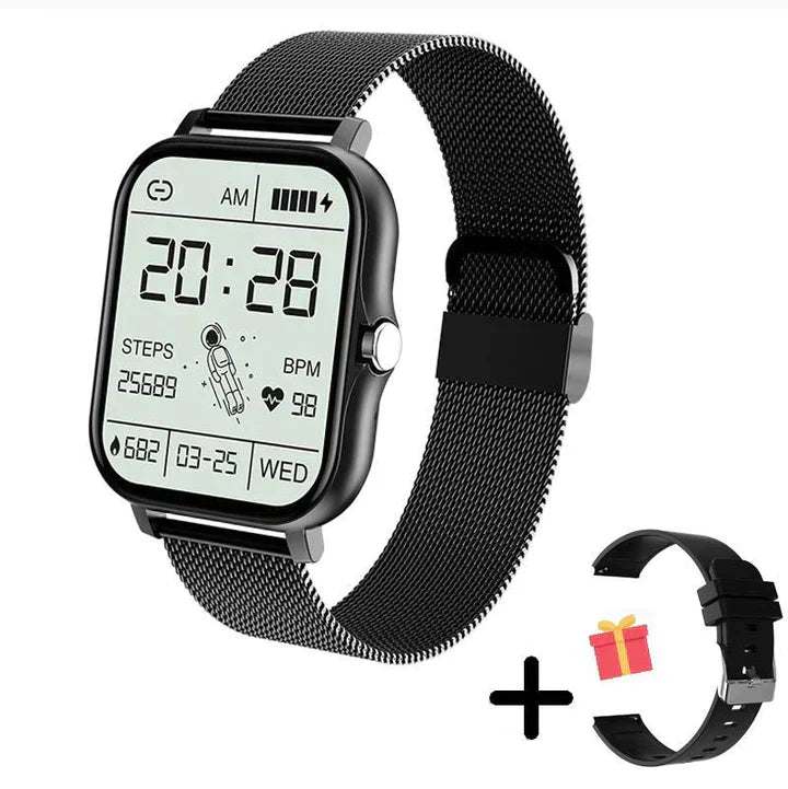Smartwatch With Health Monitoring Sleep Tracker Step Counter Bluetooth