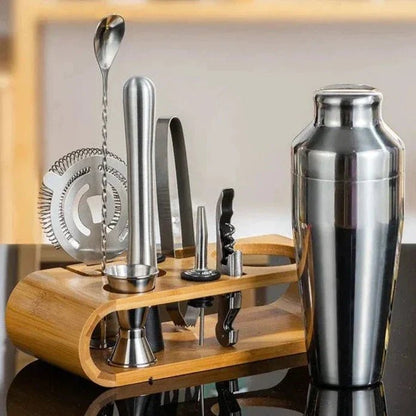 10-Piece Luxury Stainless Steel Cocktail Set for Home Bartending