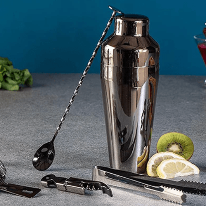 10-Piece Luxury Stainless Steel Cocktail Set for Home Bartending