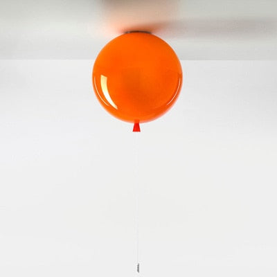 Playful Balloon Ceiling Lamp With Pull Cord