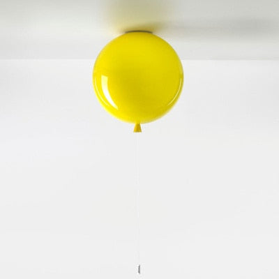 Playful Balloon Ceiling Lamp With Pull Cord