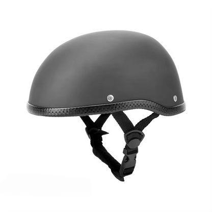 Modern Matte Black Motorcycle Helmet