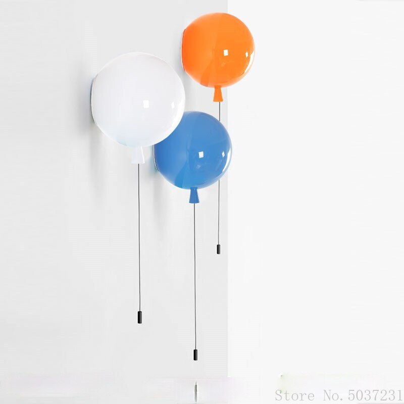 Playful Balloon Ceiling Lamp With Pull Cord