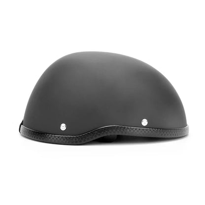 Modern Matte Black Motorcycle Helmet