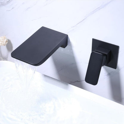 Modern Chrome Waterfall Wall-Mounted Faucet