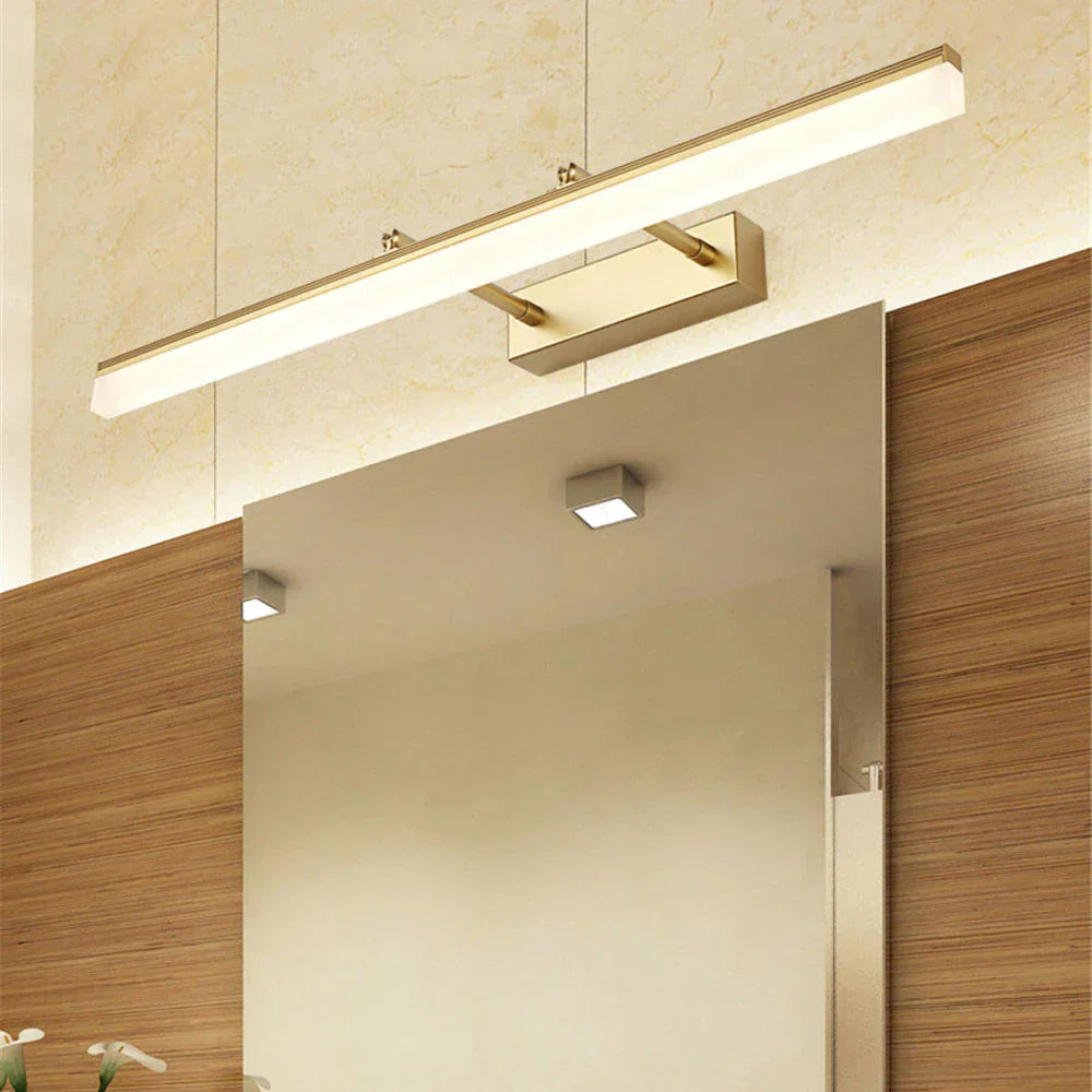 Modern Brass LED Wall Light with Adjustable Arms