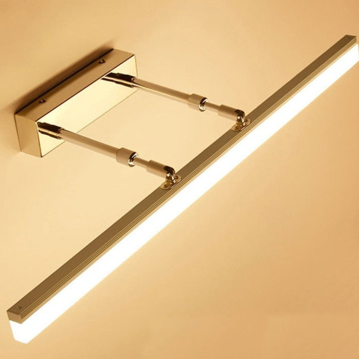 Modern Brass LED Wall Light with Adjustable Arms