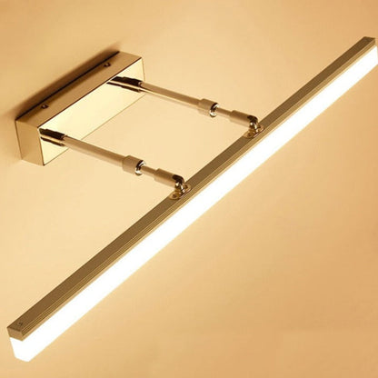 Modern Brass LED Wall Light with Adjustable Arms