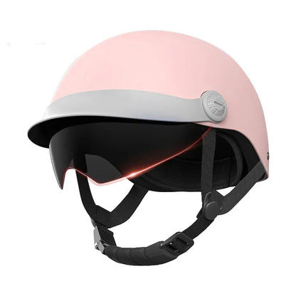 Retro Matte Black Motorcycle Half Helmet with Sun Visor