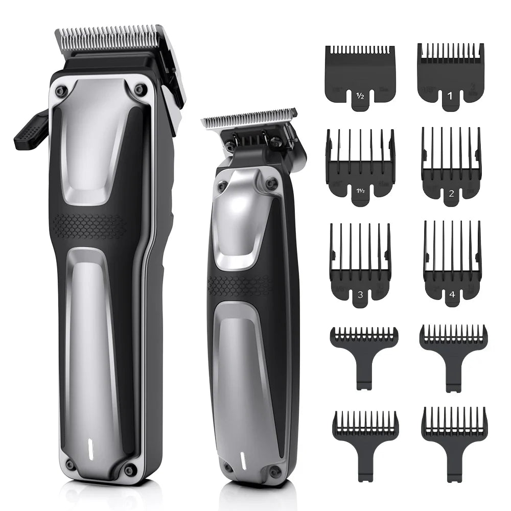 Cordless Stainless Steel Hair Clipper Set