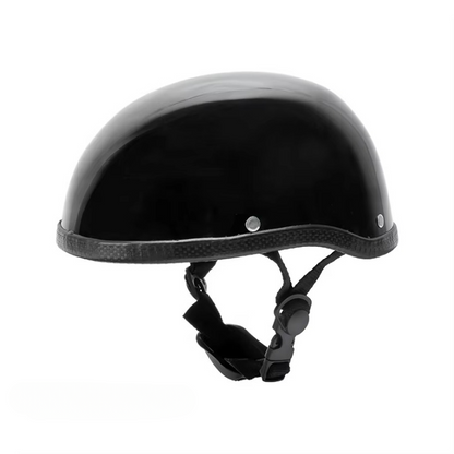 Modern Matte Black Motorcycle Helmet