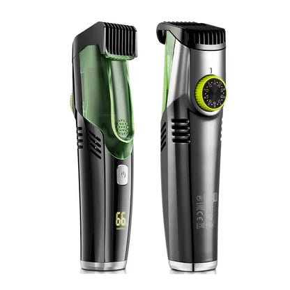 Vacuum-Enhanced Electric Hair Trimmer with LED Display