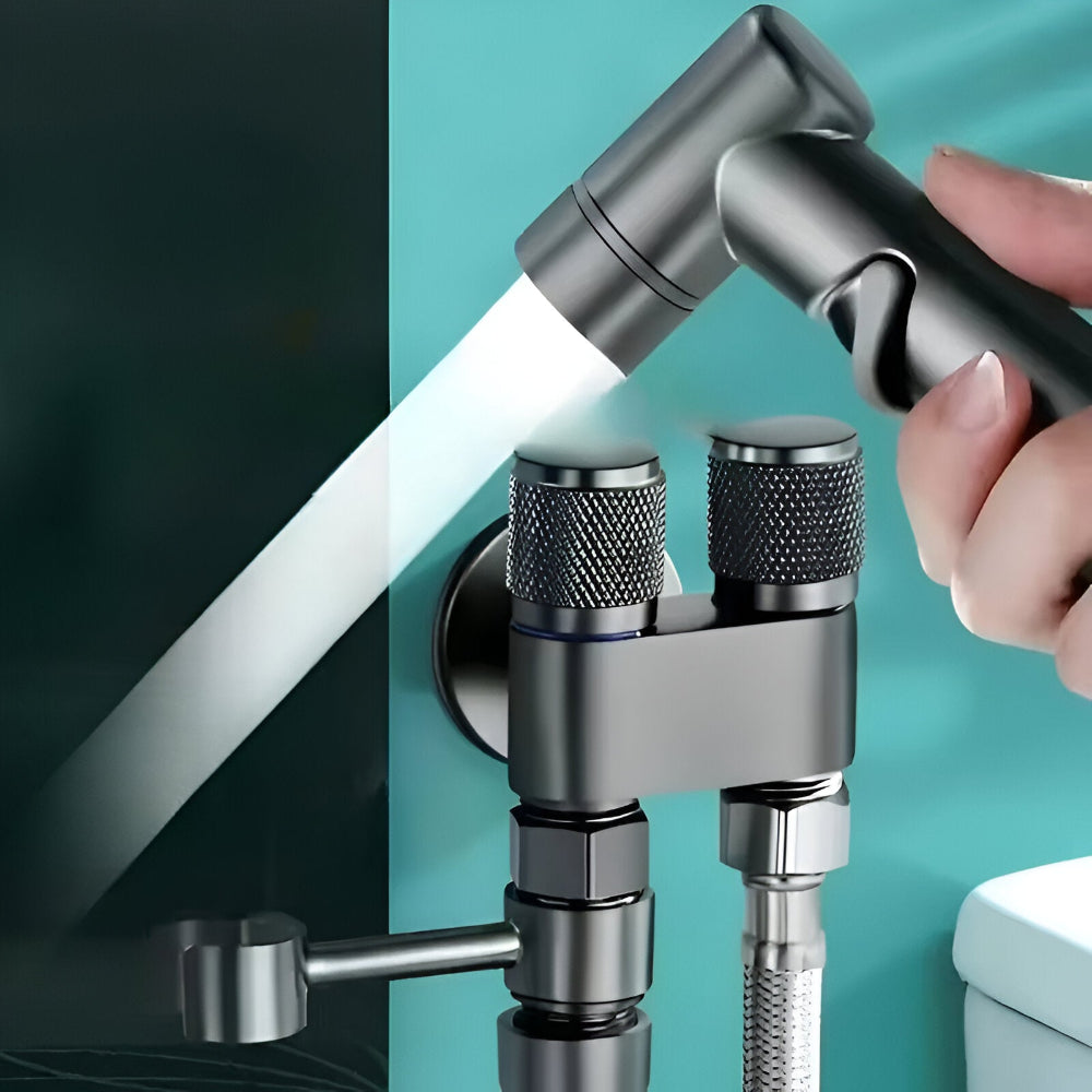 Toilet Bidet Shower Faucet Wall-Mounted Brass Hygienic Spray Cleaner