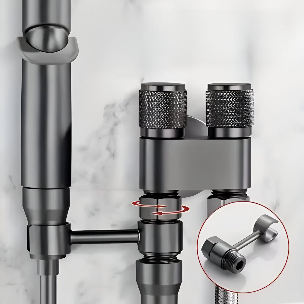 Toilet Bidet Shower Faucet Wall-Mounted Brass Hygienic Spray Cleaner