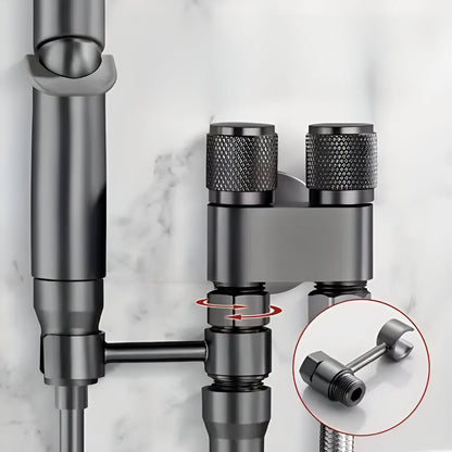 Toilet Bidet Shower Faucet Wall-Mounted Brass Hygienic Spray Cleaner