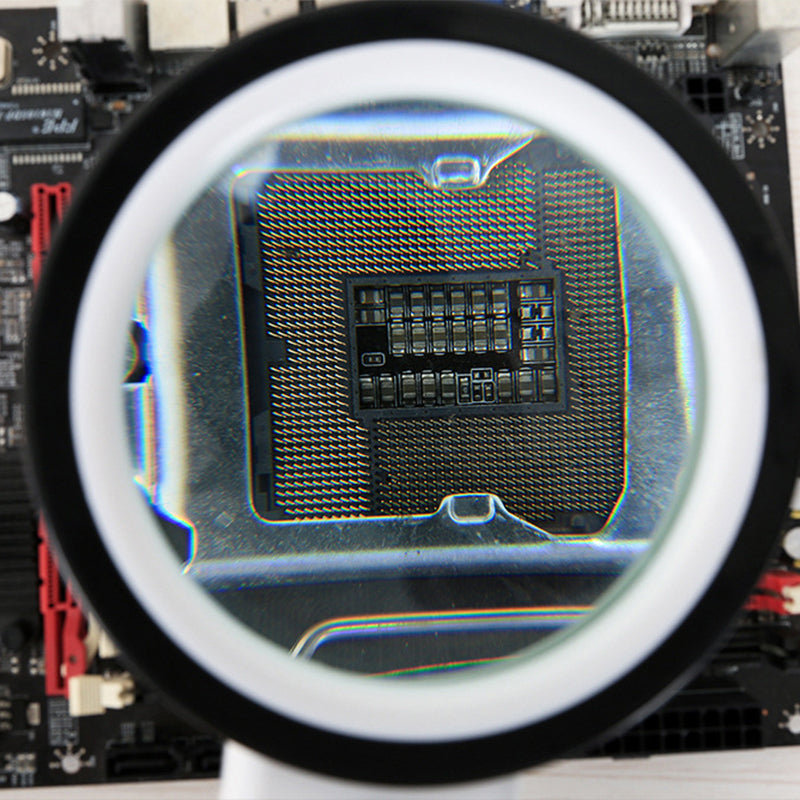 30x Optical Magnifier With 12 LED Lights For Reading Aid