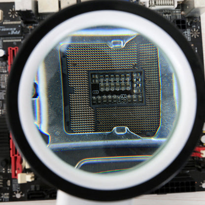 30x Optical Magnifier With 12 LED Lights For Reading Aid