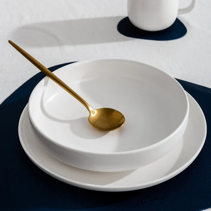 Minimalist Matte Gold Stainless Steel Cutlery Set
