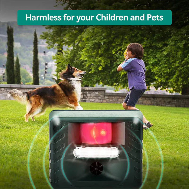 Ultrasonic Animal Repeller with Motion Sensor for Outdoor Pest Control